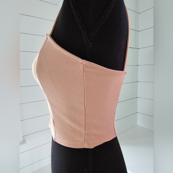 Corset style crop top with spaghetti style straps - Picture 3 of 6
